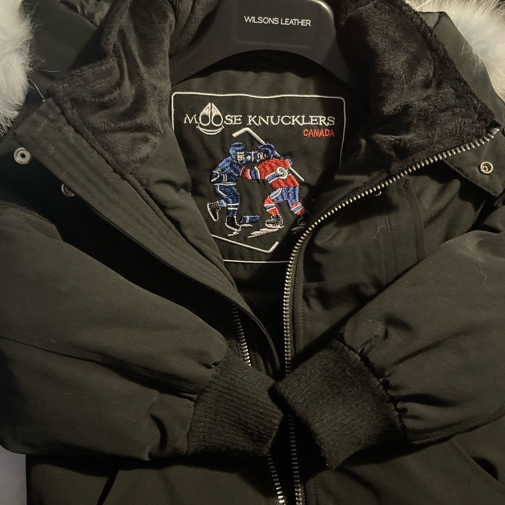 Moose Knuckles Black Puffer Jacket